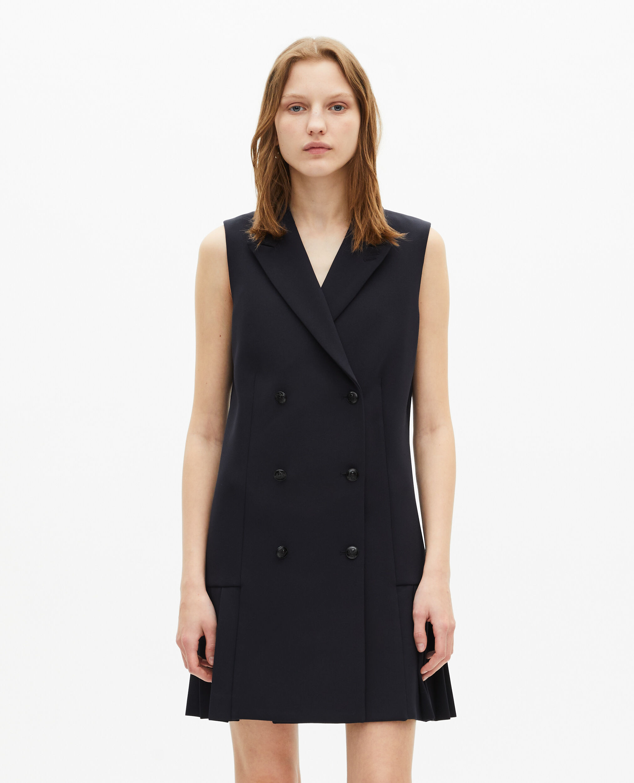 Robe tailleur courte marine, NAVY, hi-res image number null