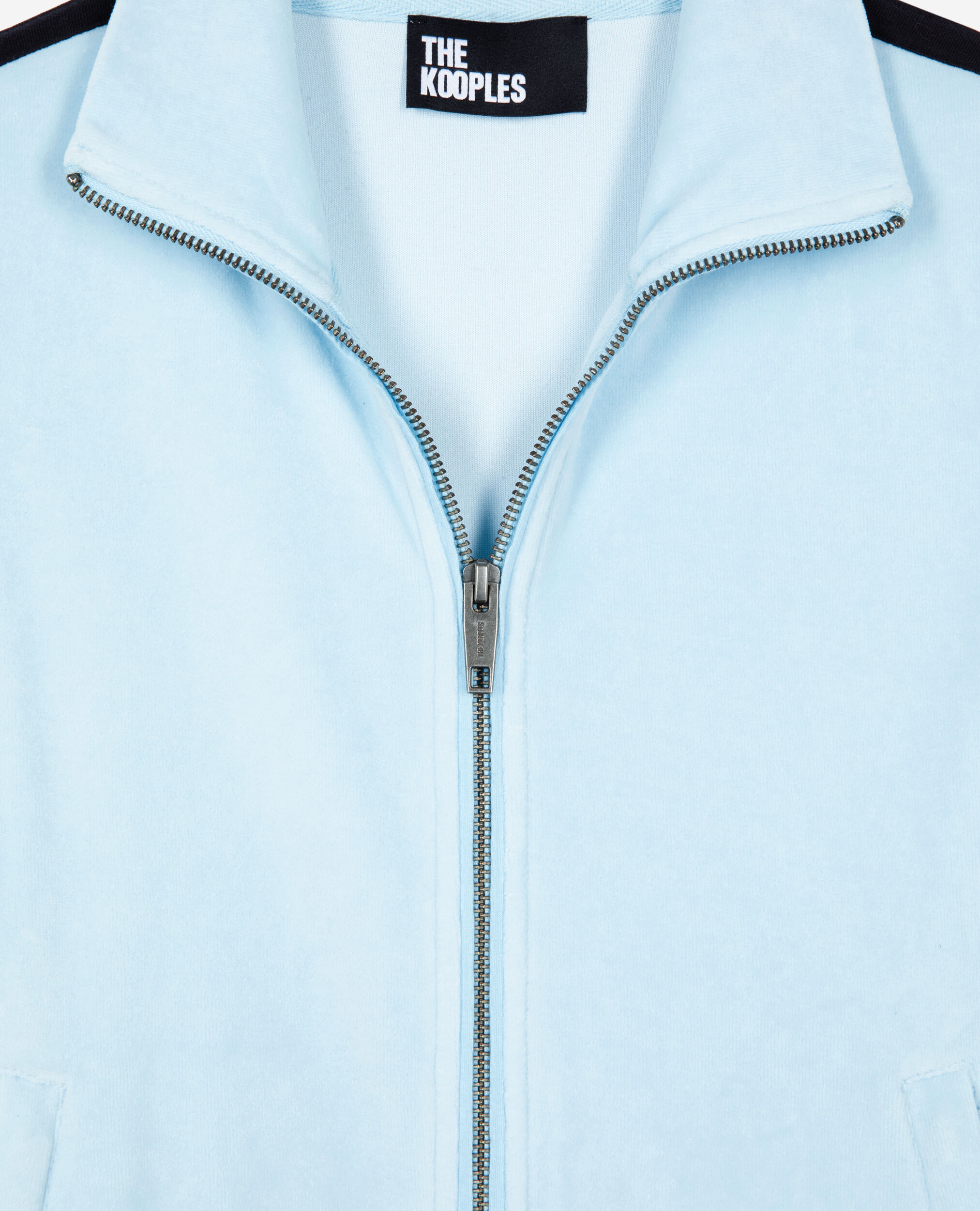 Sweatshirt en velours bleu clair, BABY BLUE, hi-res image number null