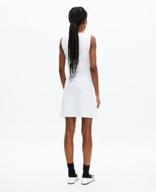 The Kooples FEMME WHITE robe courte avec logo blanche
