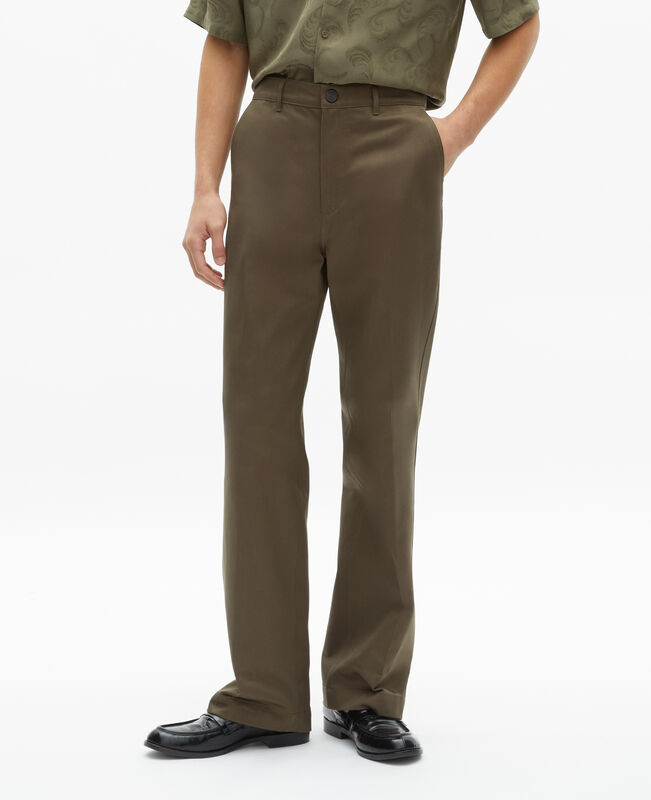 The Kooples HOMME BROWN pantalon droit marron