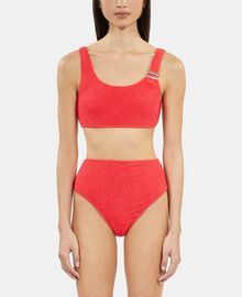 The Kooples FEMME RED bas de maillot de bain the kooples x luz taille haute rouge