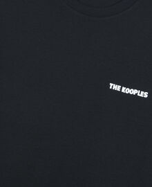 The Kooples HOMME BLACK t-shirt avec sérigraphie logo noir