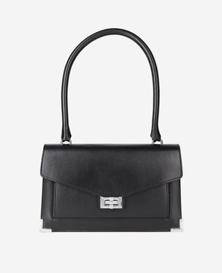 The Kooples DAMEN BLACK emily schultertasche aus schwarzem leder