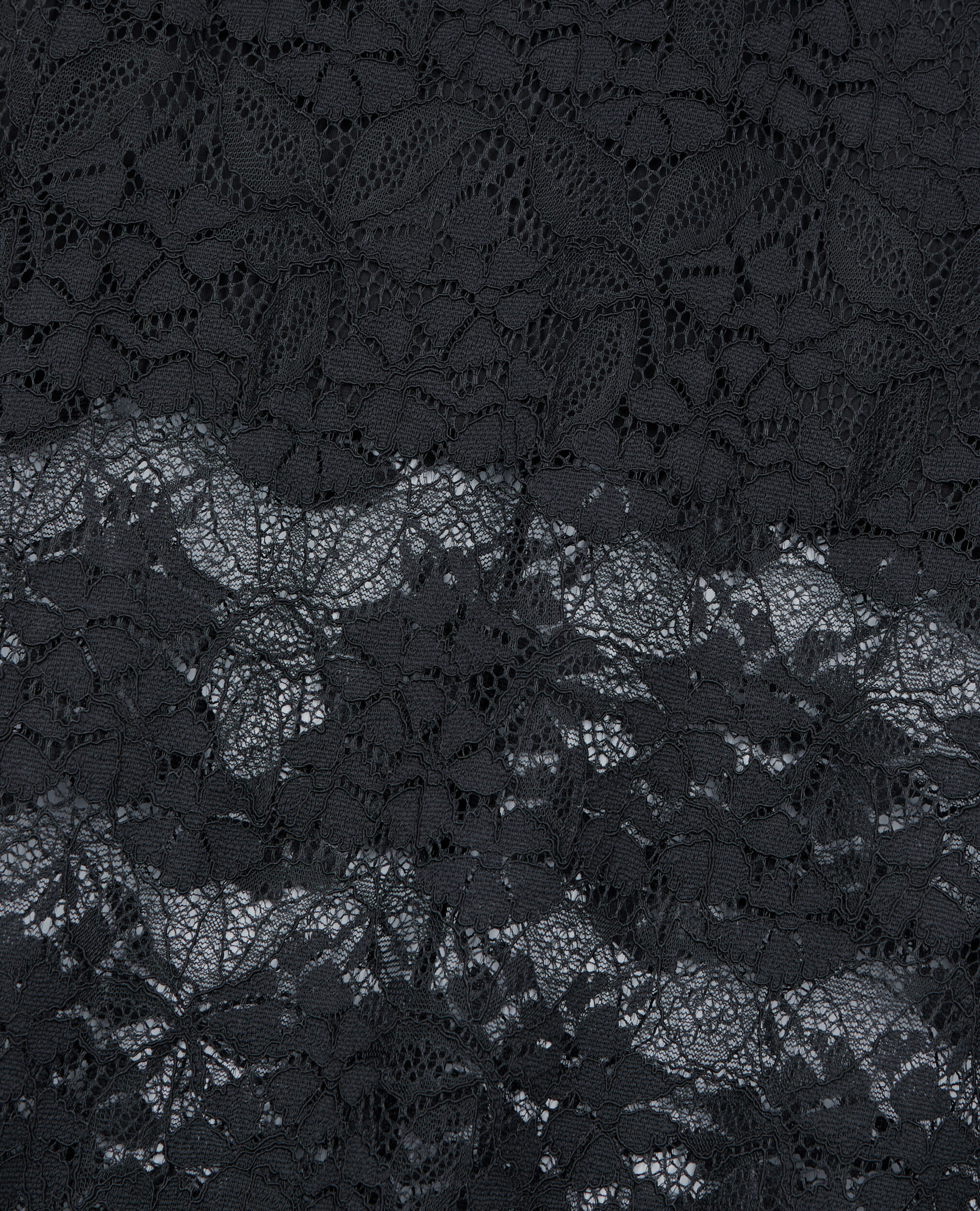 Jupe longue en dentelle noire, BLACK, hi-res image number null