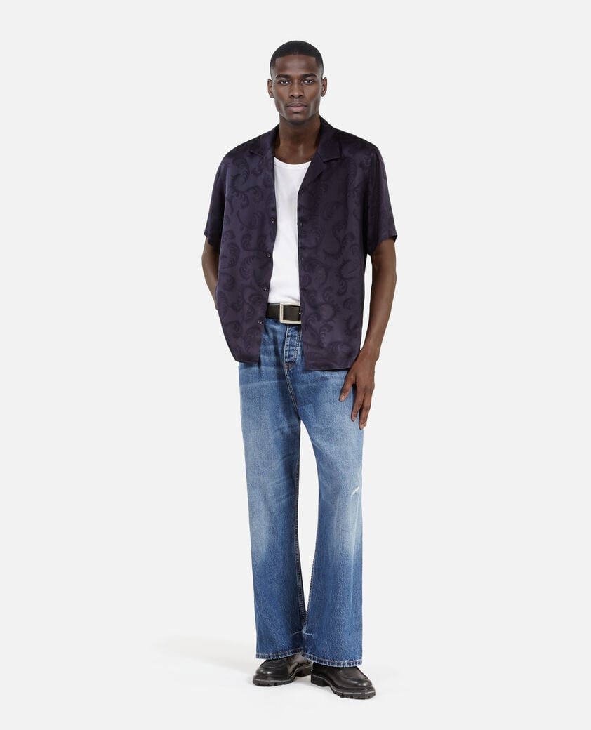 The Kooples HOMBRE NAVY camisa azul marino de manga corta