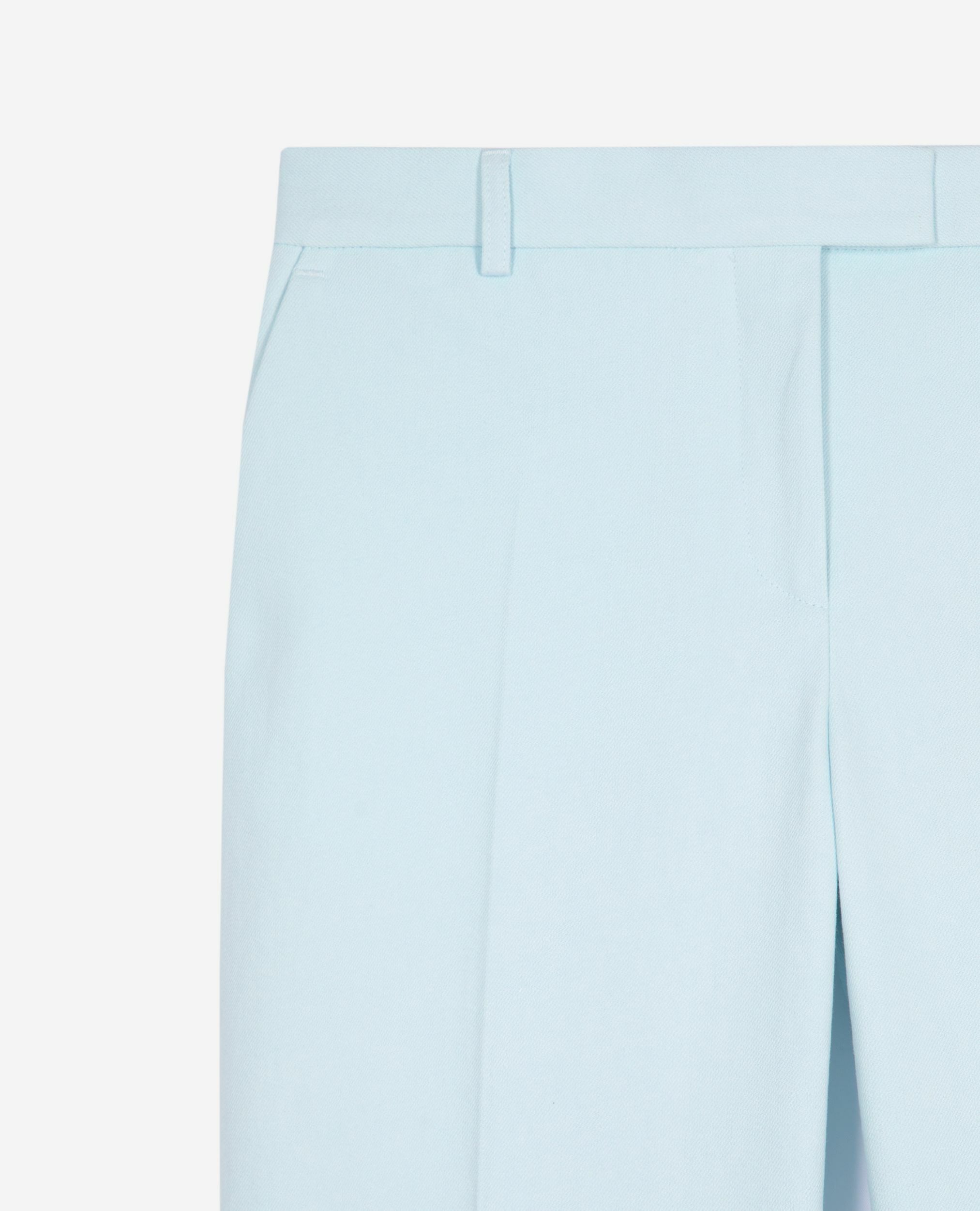 Pantalon costume en coton bleu, LIGHT BLUE, hi-res image number null