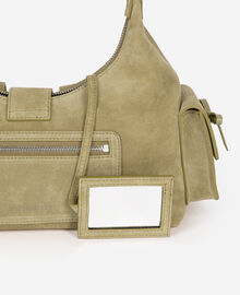 The Kooples FEMME CAMEL sac amelia en cuir suède camel