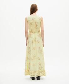 The Kooples FEMME YELLOW robe longue imprimé fleuri jaune