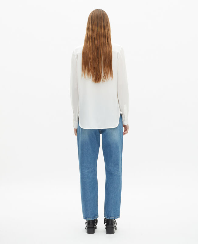 The Kooples FEMME ECRU chemise en soie écrue