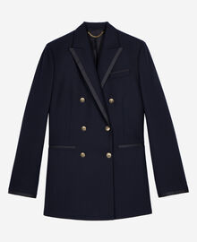 The Kooples FEMME DARK NAVY veste tailleur en laine mélangée bleu marine