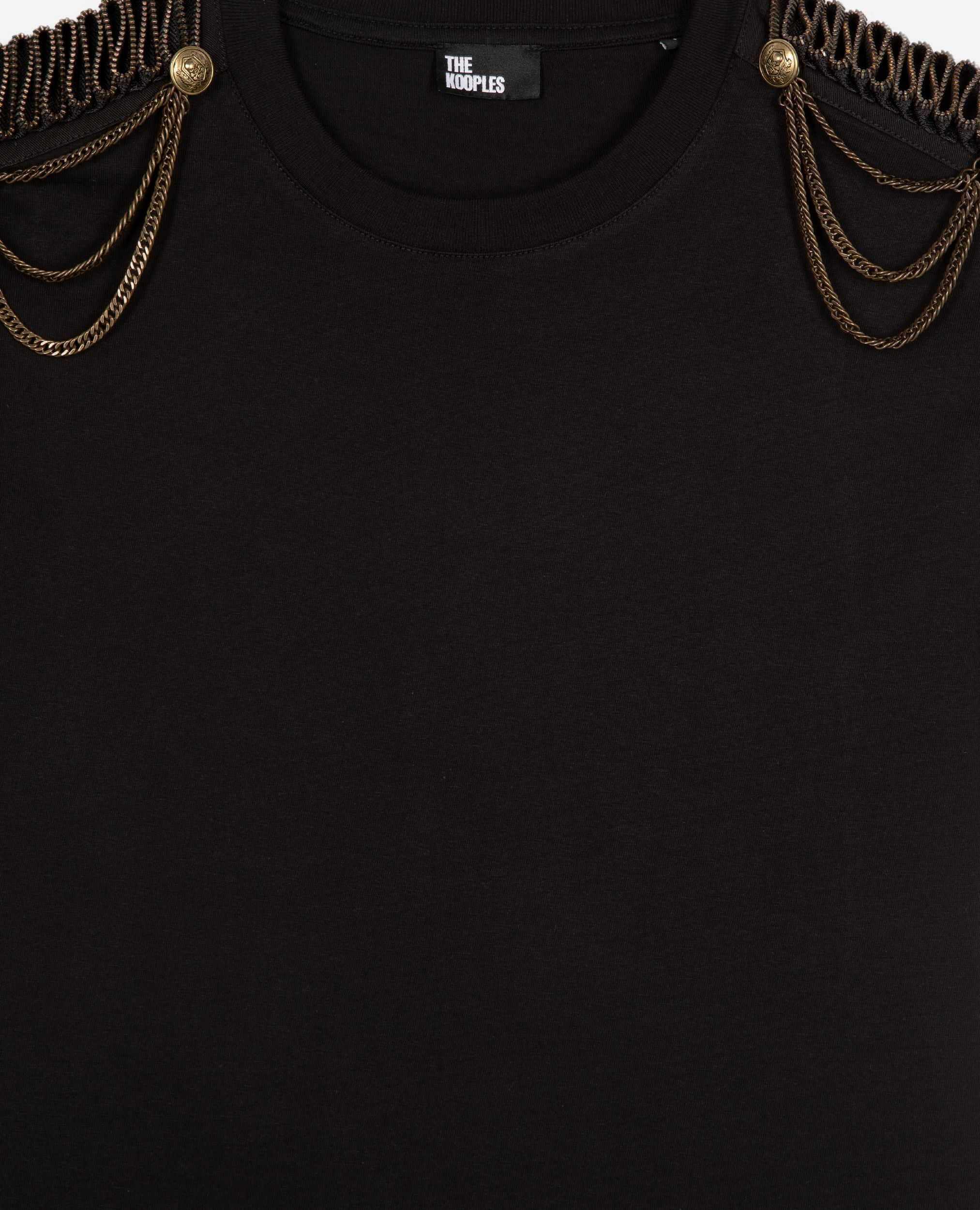 T-shirt avec chaînes noir, BLACK WASHED, hi-res image number null