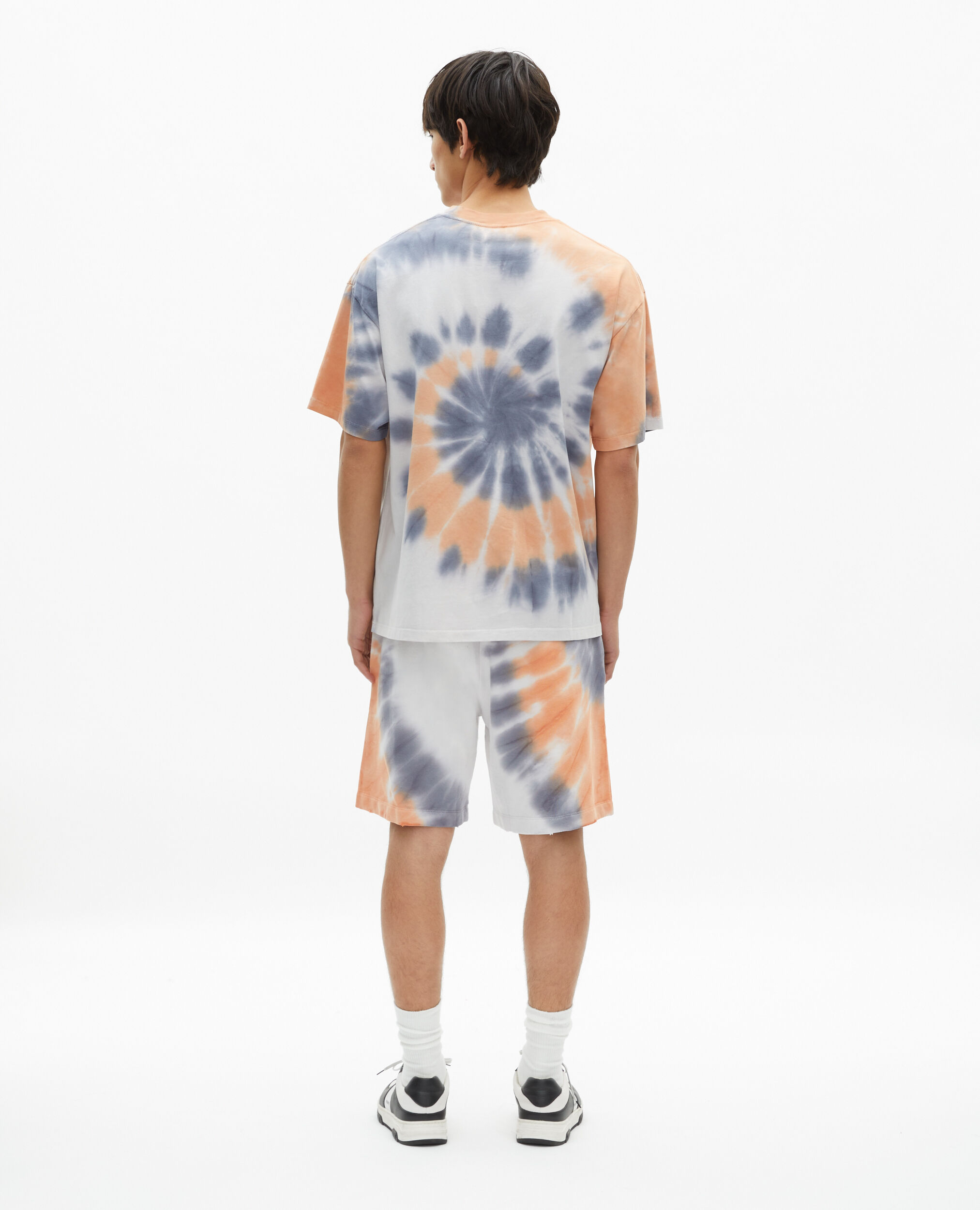 T-shirt imprimé tie and dye bleu, NEW LIGHT BLUE, hi-res image number null