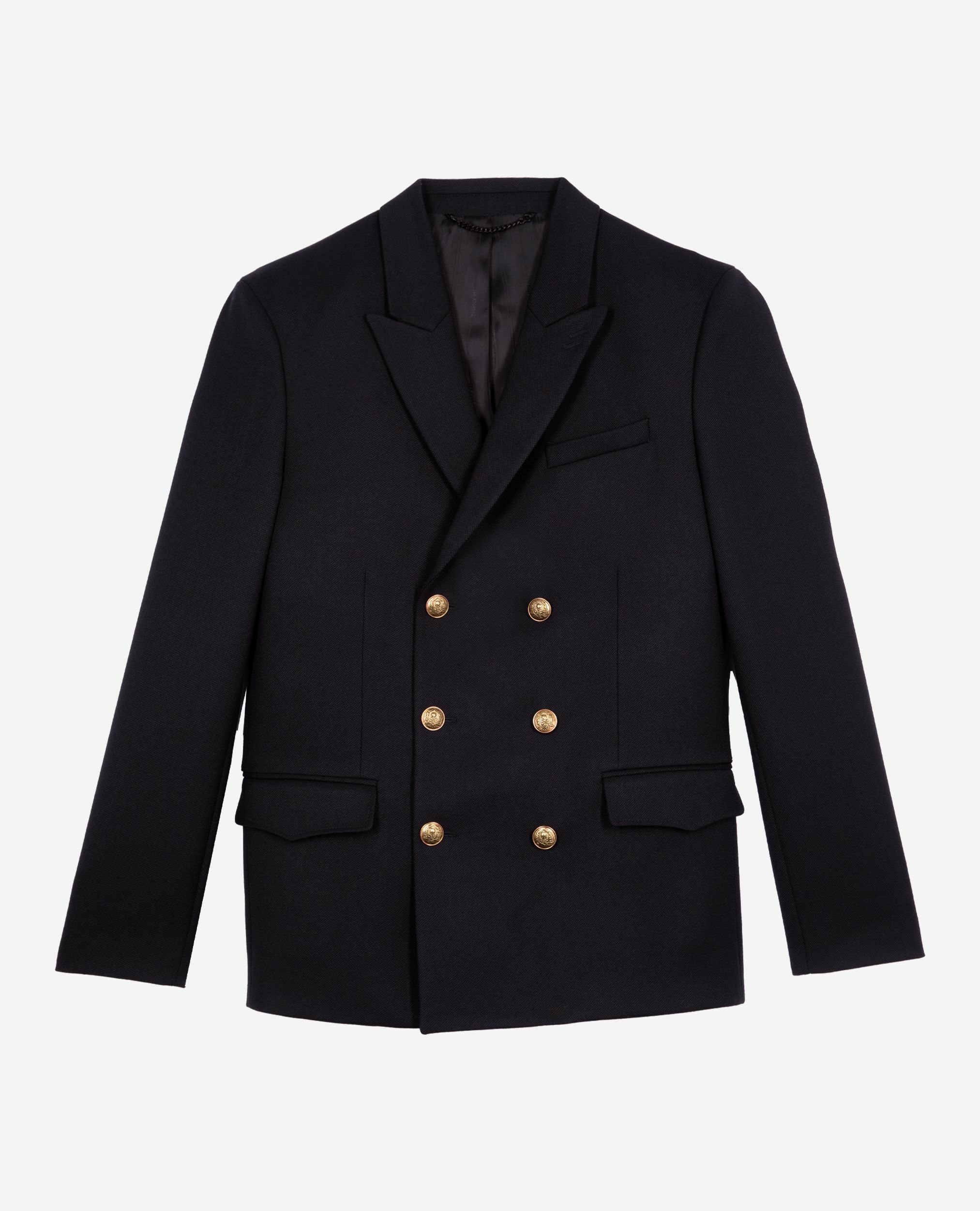 Veste en laine bleu marine, DARK NAVY, hi-res image number null