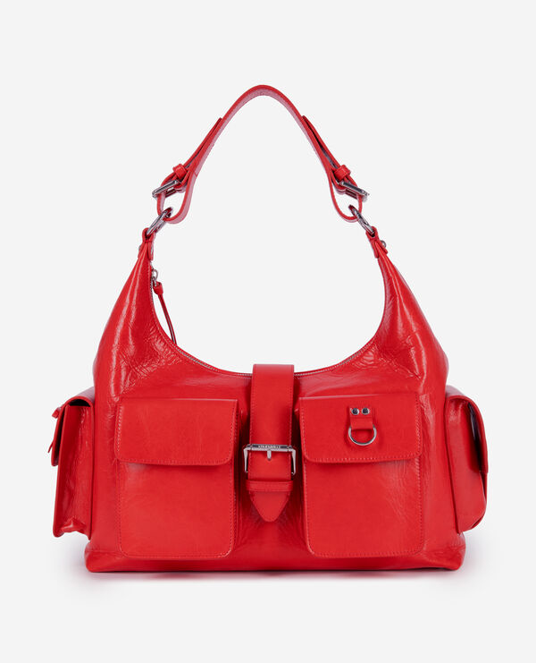 The Kooples FEMME RED sac amelia xl en cuir rouge