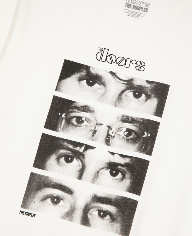 The Kooples MIXTE ECRU t-shirt mixte the doors x the kooples écru