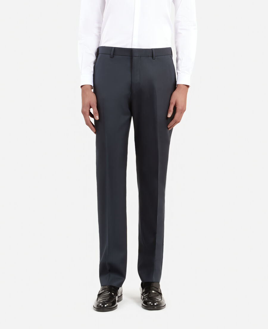 The Kooples HOMME BLUE PETROL pantalon de costume droit bleu