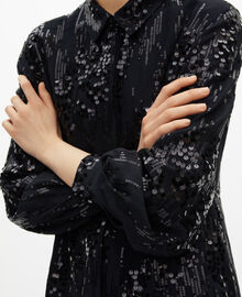 The Kooples FEMME BLACK chemise à sequins noire