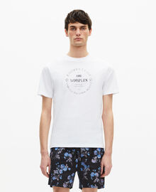 The Kooples HOMME BLACK BLUE maillot de bain imprimé fleuri noir