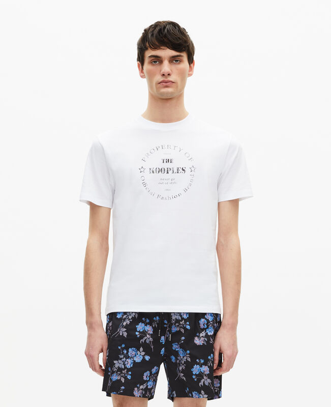 The Kooples HOMME BLACK BLUE maillot de bain imprimé fleuri noir