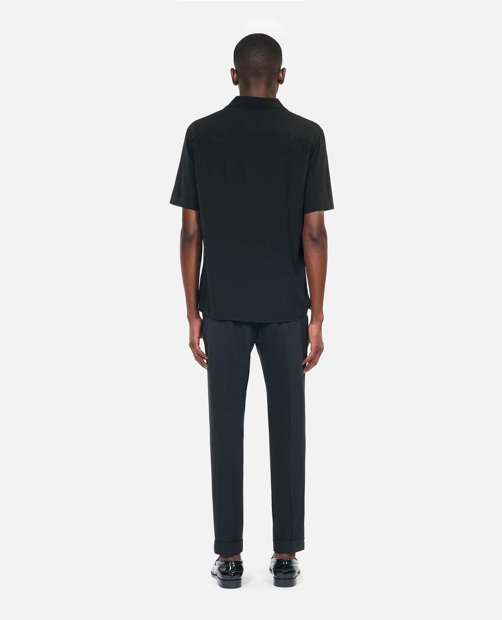 Chemise manches courtes noire, BLACK, hi-res image number null