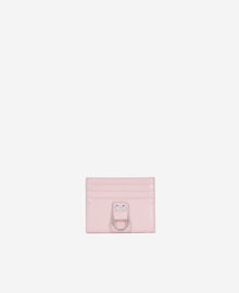 The Kooples FEMME PINK porte cartes amelia en cuir rose