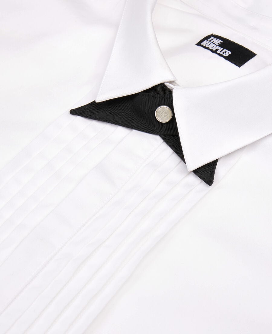The Kooples MEN WHITE white formal shirt with classic collar