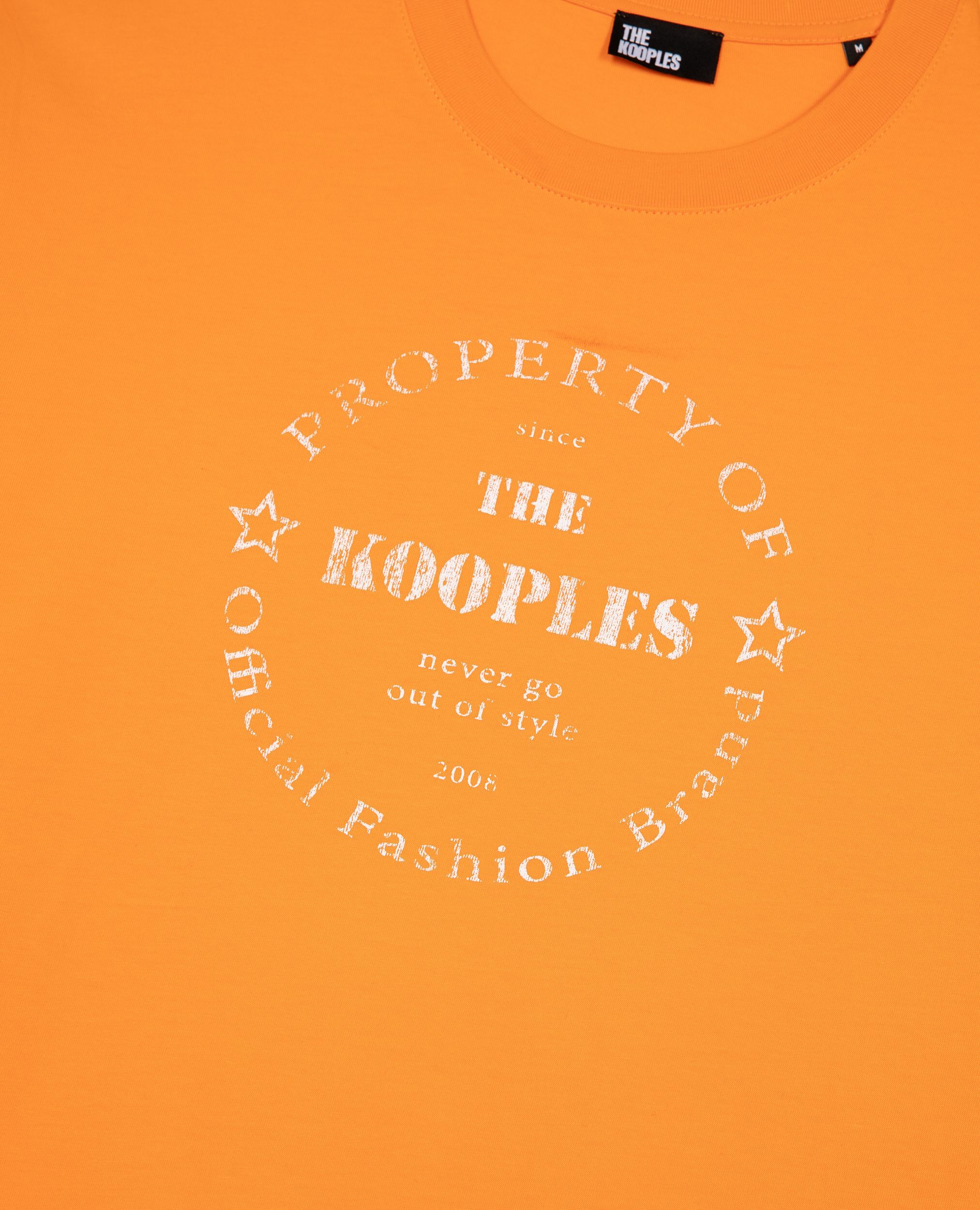 T-shirt avec sérigraphie orange, ORANGE, hi-res image number null
