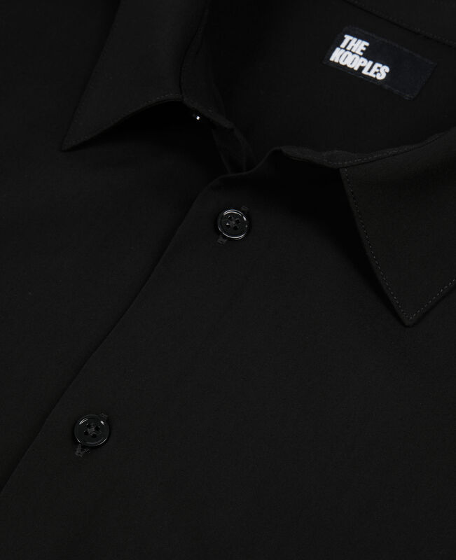 The Kooples HOMME BLACK chemise noire avec broderie