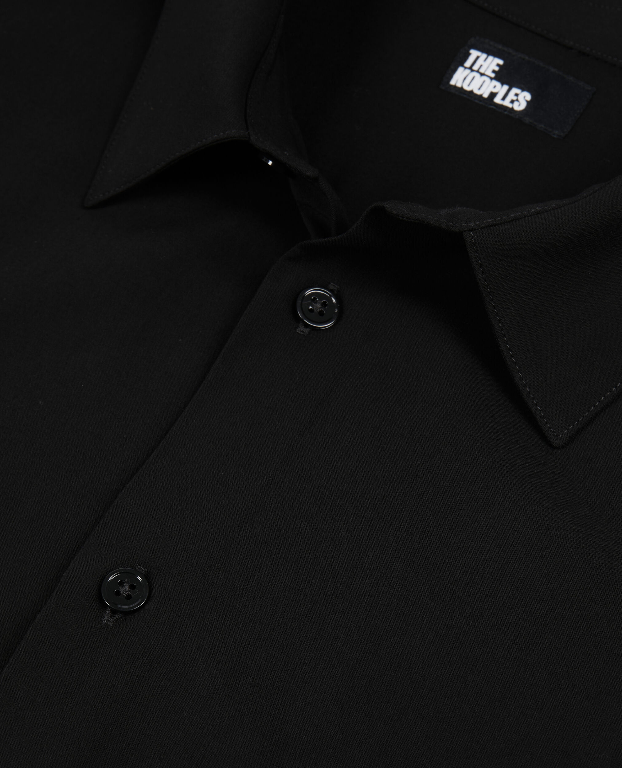 Chemise noire avec broderie, BLACK, hi-res image number null