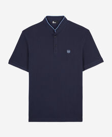 The Kooples HOMME NAVY/ PIPING NAVY polo en coton piqué bleu marine