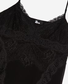 The Kooples FEMME BLACK caraco avec dentelle noir
