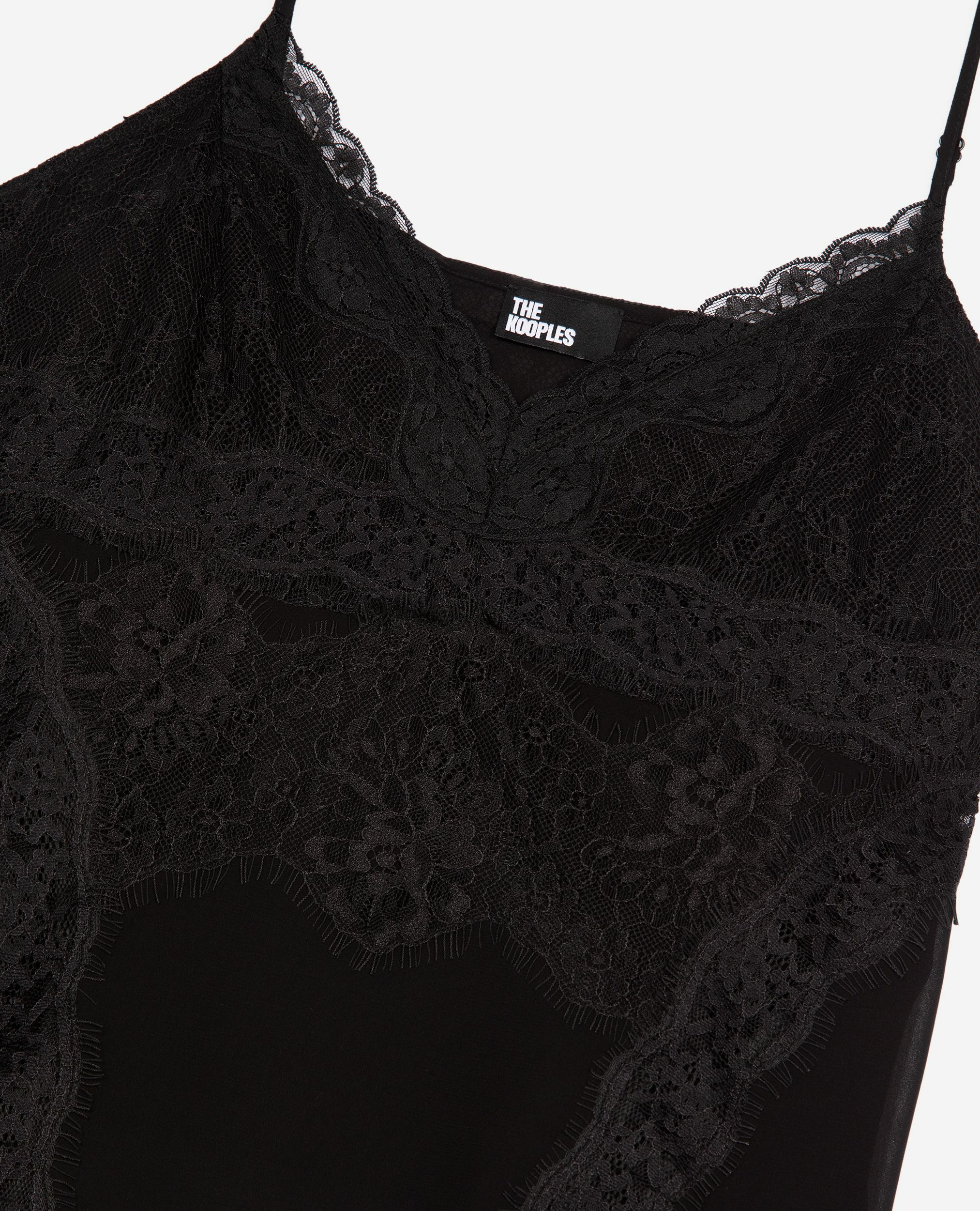 Caraco avec dentelle noir, BLACK, hi-res image number null