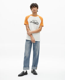 The Kooples HOMME ECRU t-shirt avec sérigraphie logo écru