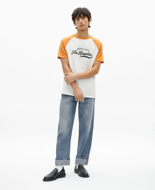 The Kooples HOMME ECRU t-shirt avec sérigraphie logo écru