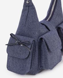 The Kooples FEMME USED RAPIECE sac amelia en denim bleu