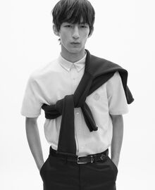 The Kooples HOMME SKY chemise manches courtes avec blason bleue