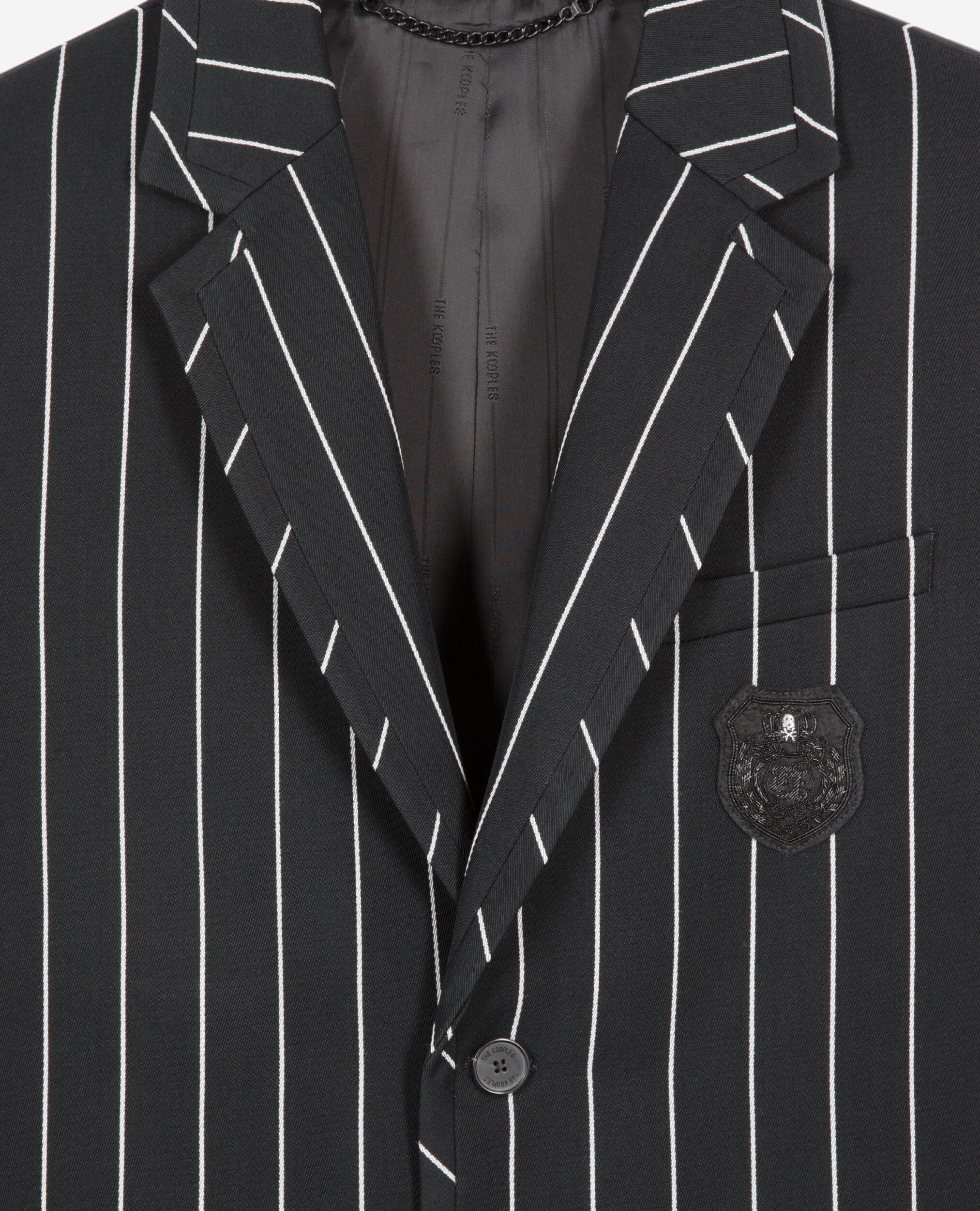 Veste à rayures noire, BLACK WHITE, hi-res image number null