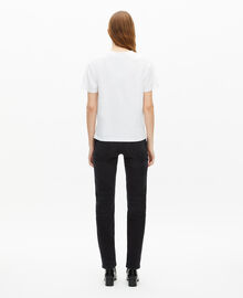 The Kooples FEMME WHITE t-shirt logo blanc