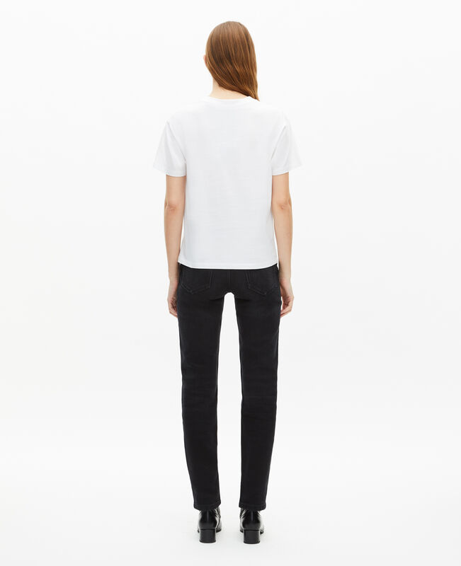 The Kooples FEMME WHITE t-shirt logo blanc