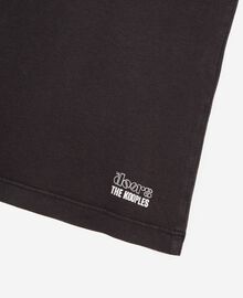 The Kooples MIXTE BLACK WASHED t-shirt mixte the doors x the kooples noir délavé