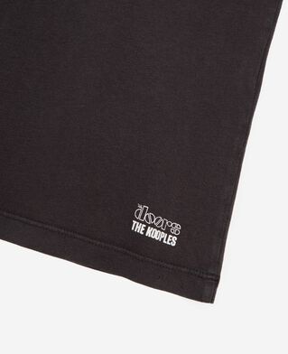 The Kooples MIXTE BLACK WASHED t-shirt mixte the doors x the kooples noir délavé