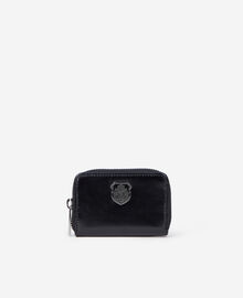 The Kooples MIXTE BLACK porte monnaie blason en cuir noir