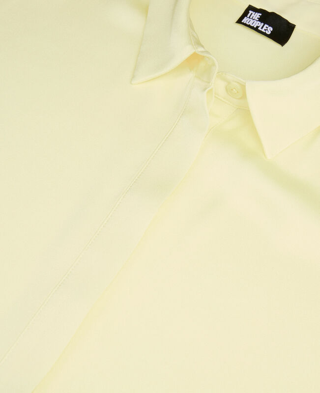 The Kooples FEMME LIGHT YELLOW chemise ample en soie jaune