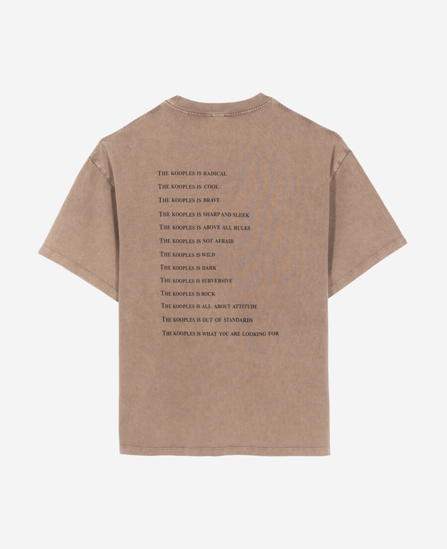 The Kooples HOMME CHOCOLATE t-shirt what is marron clair
