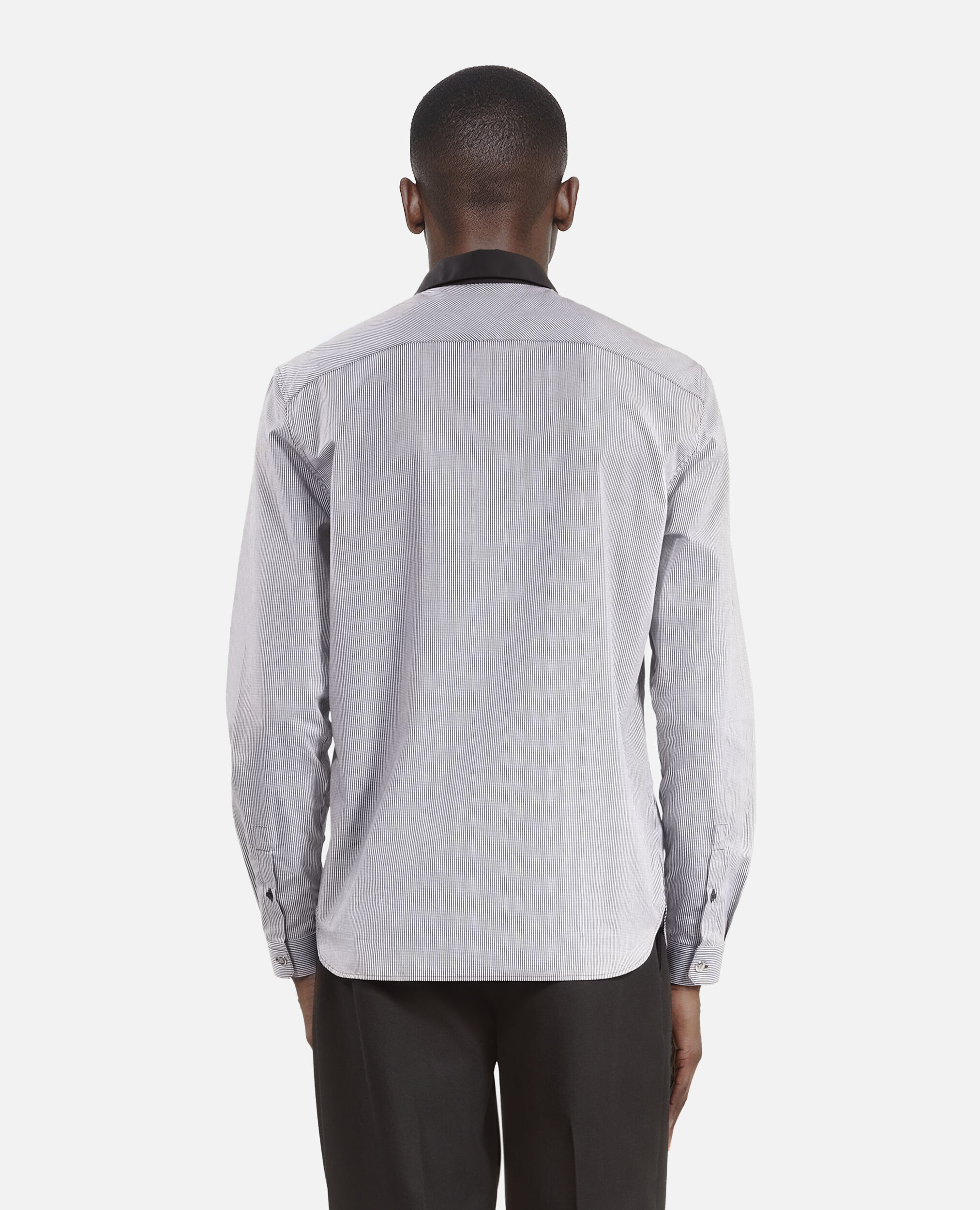 Chemise à micro carreaux noire, BLACK WHITE, hi-res image number null
