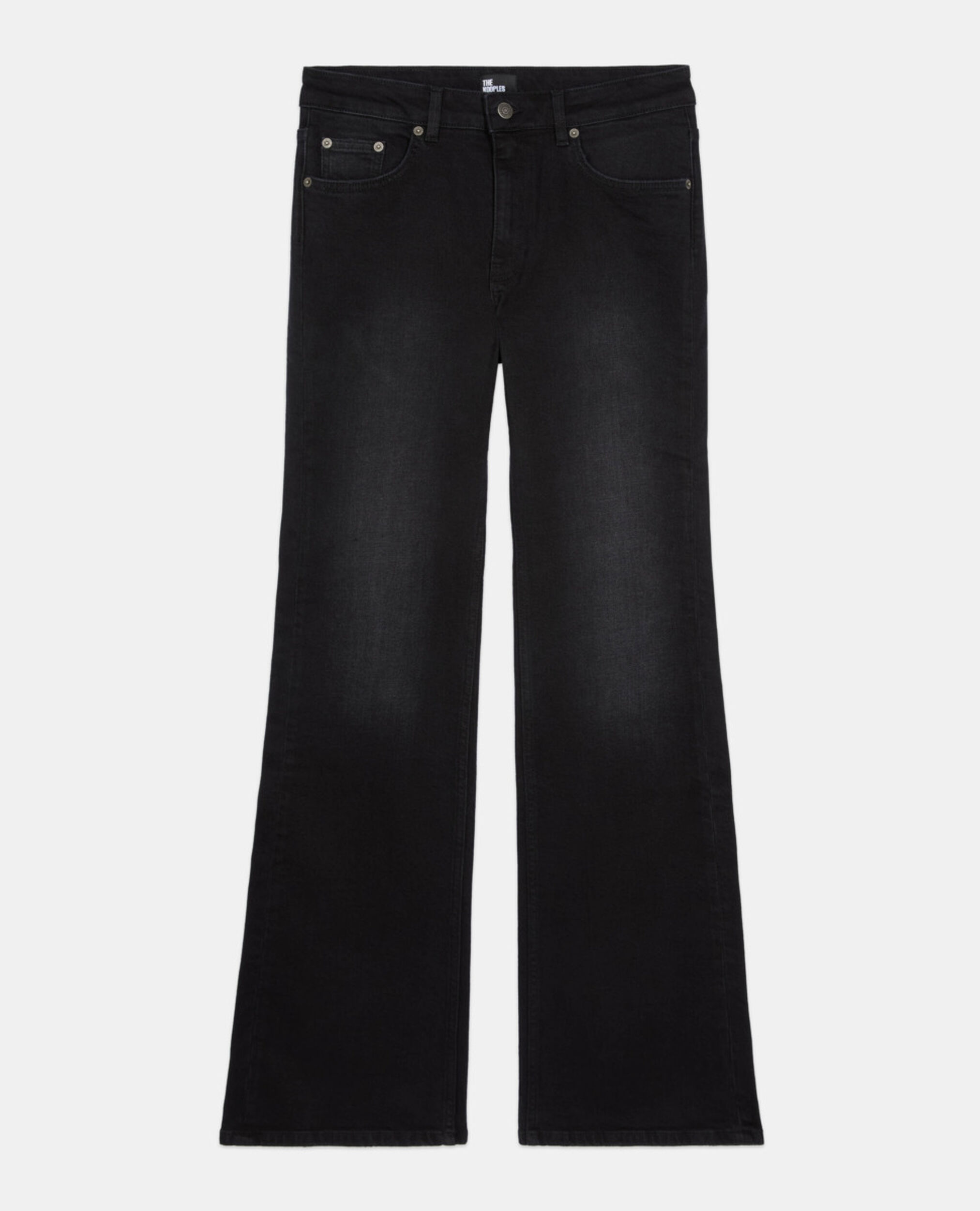 Jean flare noir, BLACK WASHED, hi-res image number null