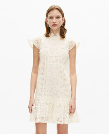 The Kooples FEMME ECRU robe courte en dentelle écrue