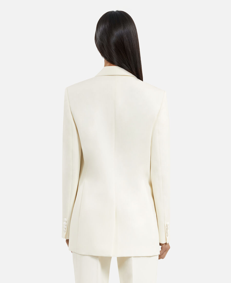 The Kooples FEMME ECRU veste de smoking écrue
