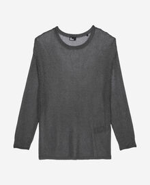 The Kooples FEMME GREY SILVER pull effet cotte de maille gris