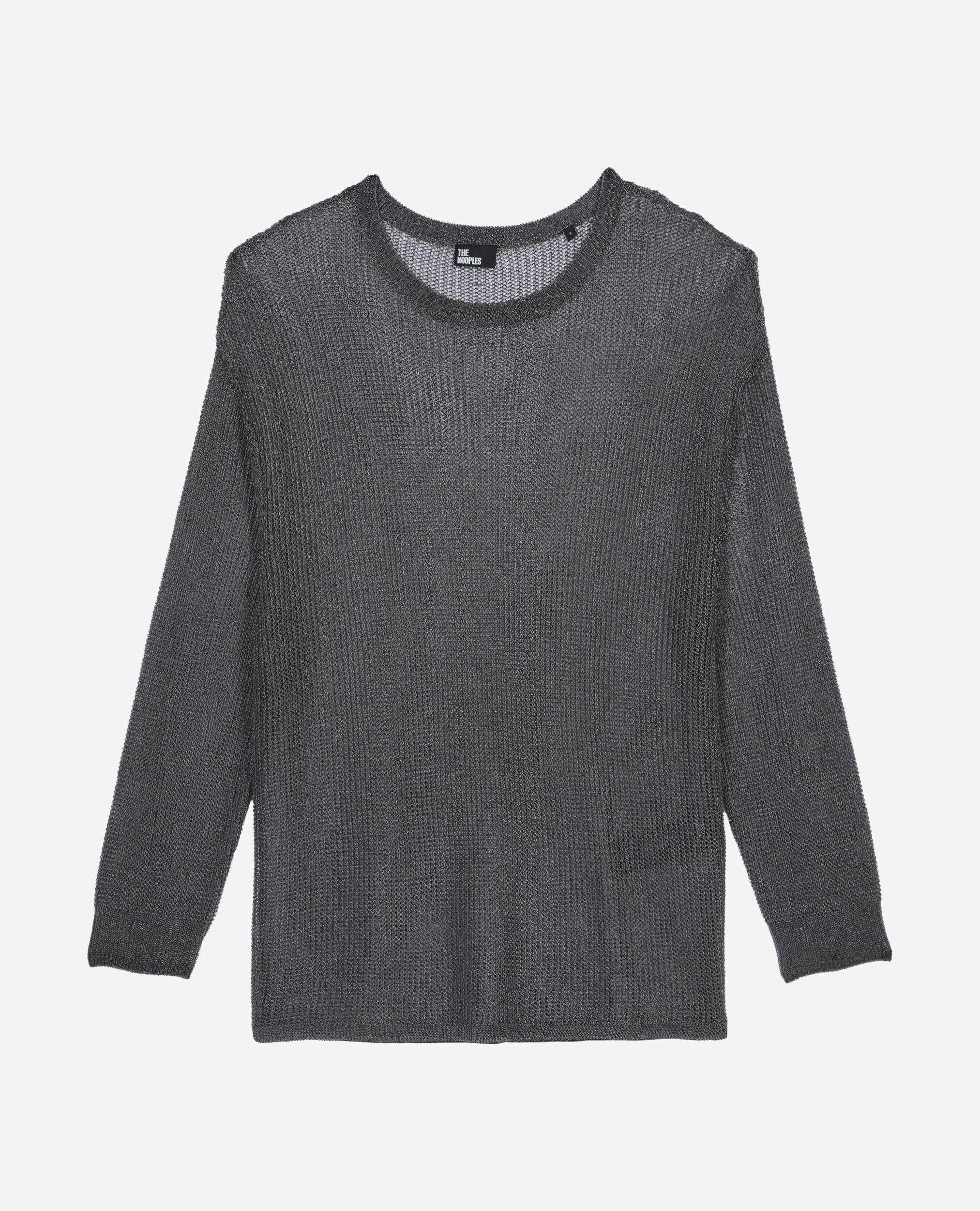 Pull effet cotte de maille gris, GREY SILVER, hi-res image number null